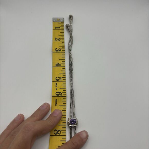 ROBERT MANSE 18KGOLD STERLING SILVER 30" LARAIT NECKLACE 41.2GR #5020 - Picture 6 of 6